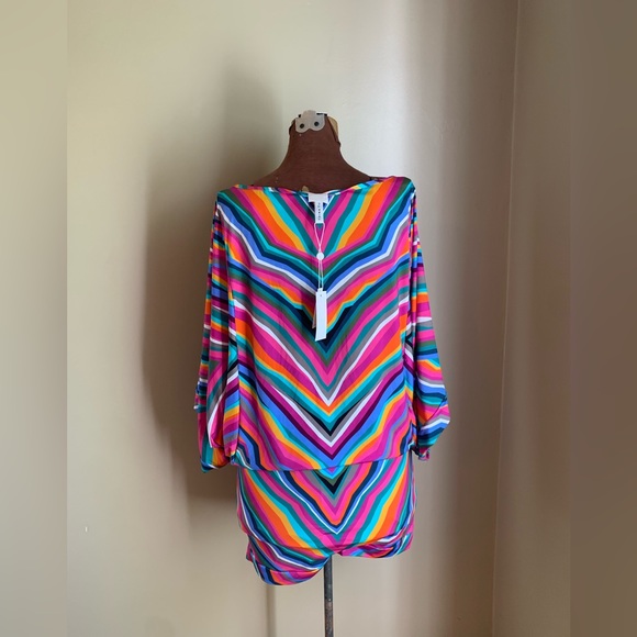 Trina turk swimsuit coverup, swimwear, swim tunic - Picture 6 of 8